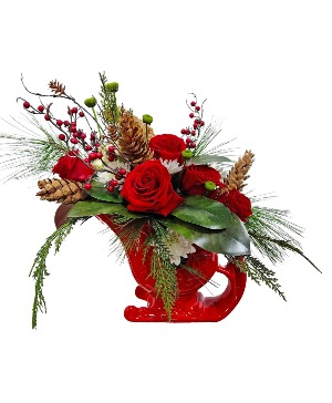 Classical Christmas Floral Arrangement