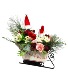 Santa's Sleigh Christmas Vase Arrangement 