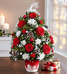 Santa’s Sleigh Ride™ Holiday Flower Tree holiday