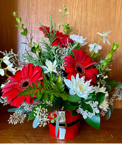 Santa's Surprise fresh flower arrangement