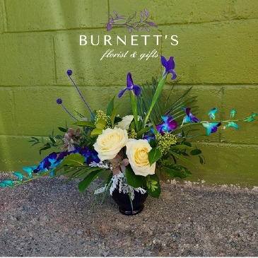 Sapphire Gala Vase Arrangement in Kelowna, BC | Burnett's Florist