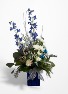 Sapphire Frost Vase Arrangement 