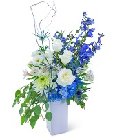 Sapphire Heart Flower Arrangement