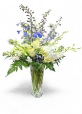 Sapphire Skies Tall Vase