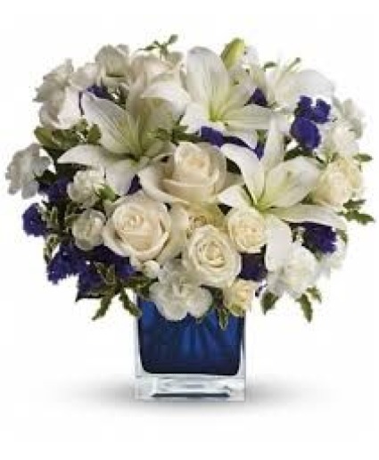 Sapphire Skies Vase arrangement