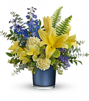 Sapphire Sunrise Bouquet Vase Arrangement