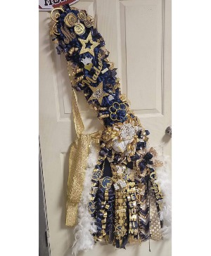 SASH MUM EDINBURG NORTH COUGARS HOMECOMING MUM