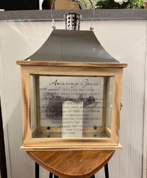 Saved by Grace Lantern  Memorial lantern 
