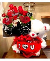 Say it  Roses ,Bear, Crown,Butterfly 