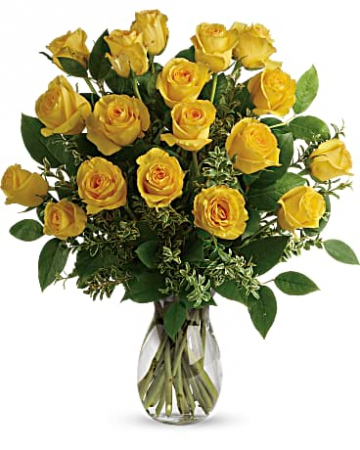 Say Yellow 18 rose Bouquet  Bouquet