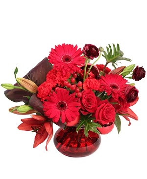 Scarlet Captivation Floral Arrangement