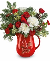 Scarlet Cardinal Arrangement  