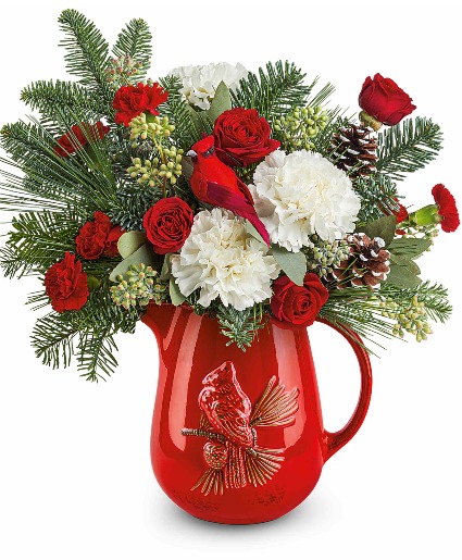 Scarlet Cardinal Arrangement  