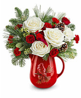 Scarlet Cardinal Bouquet DX Christmas