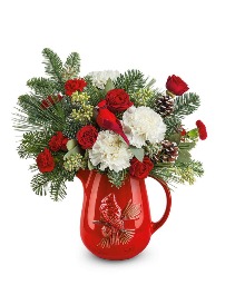 Scarlet Cardinal Flower Arrangement