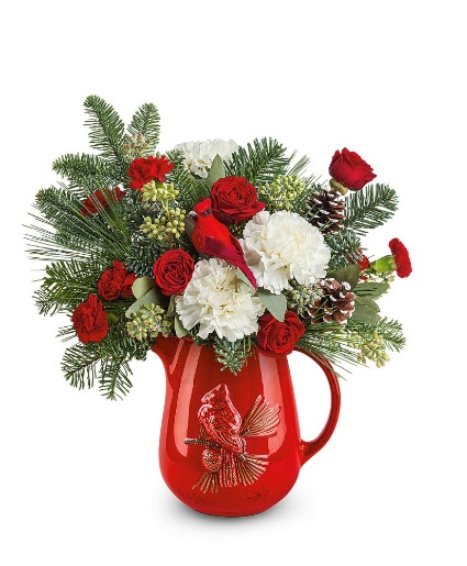 Scarlet Cardinal Flower Arrangement