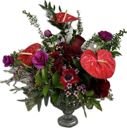 Scarlet Desire Vase Arrangement