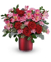 SCARLET DIAMOND FLOWER ARRANGEMENT