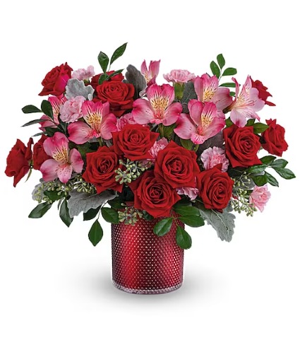 Scarlet Diamond  vase arrangement