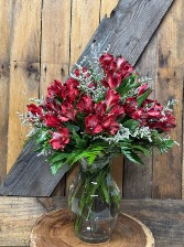 Scarlet Embrace Flower Arrangement