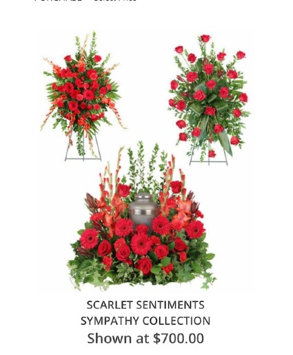 SCARLET SENTIMENTS SYMPATHY COLLECTION