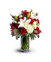 Scarlet Snowfall Arrangement