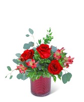 Scarlet Splendor Bouquet Flower Arrangement