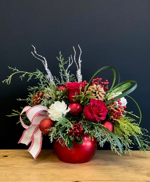Scarlet Winterberry Vase Arrangement
