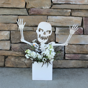 Scary Skeleton Halloween Arrangement in Woodinville, WA | Woodinville Florist® Scary Skeleton Halloween Arrangement in Woodinville, WA | Woodinville Florist®