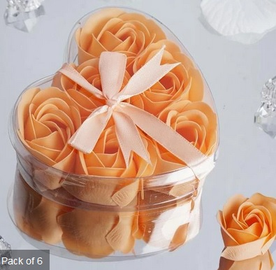 Scented Rose Soap Gift Box - Peach Add-on