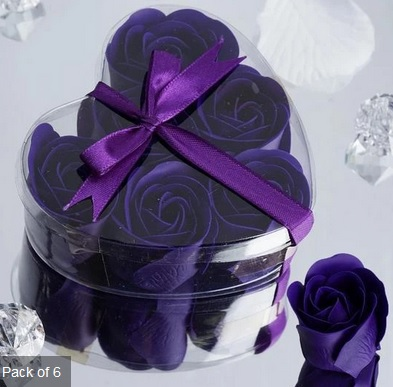 Scented Rose Soap Gift Box - Purple Add-on