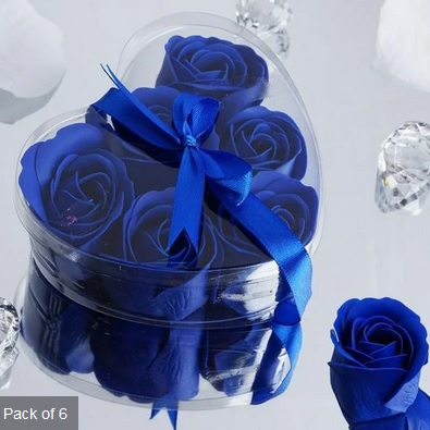 Scented Rose Soap Gift Box - Royal Blue Add-on