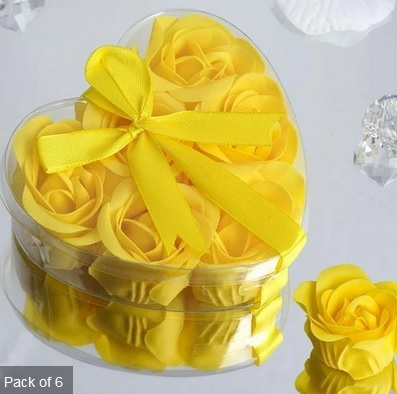 Scented Rose Soap Gift Box - Yellow Add-on