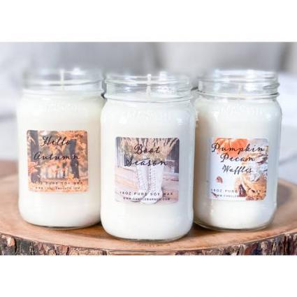 Scented Soy Glass Jar Candle