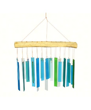 Seaglass and Driftwood Wind Chime Gift Item
