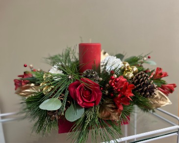 Season Celebration Christmas Arrangement in Johnston, RI | Towne House Flowers