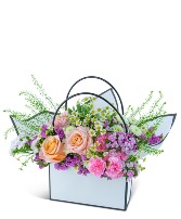 Seasonal Garden Blooming Tote Flower Arrangement