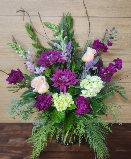 Seasonal Skies Vase Arrangement