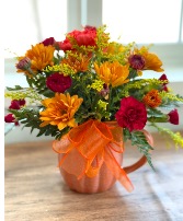 Seasonal Surprise  Mug Arrangement 