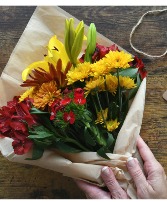 Seasonal Wrapped Bouquet