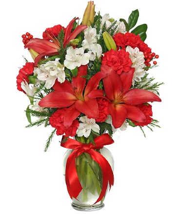 Season's Greetings Arrangement in Kintnersville, PA | BUCKS COUNTY NURSERY AND FLORIST Season's Greetings Arrangement in Kintnersville, PA | BUCKS COUNTY NURSERY AND FLORIST