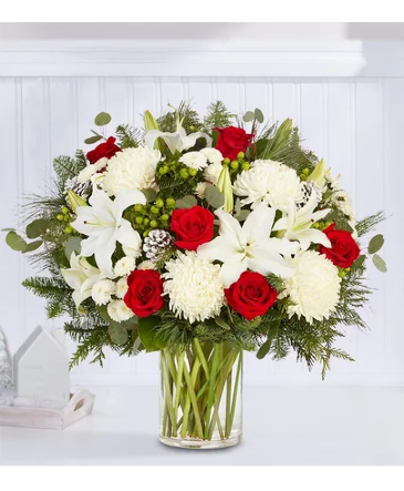 Season's Greetings Bouquet Christmas Gift in Rowland Heights, CA | Charming Flowers and Gifts