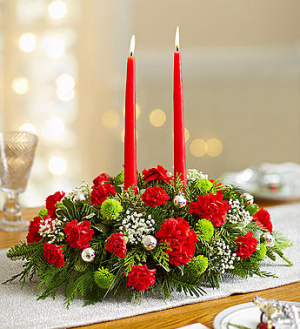 Season's Greetings Centerpiece in Winston Salem, NC | RAE'S NORTH POINT FLORIST INC. Season's Greetings Centerpiece in Winston Salem, NC | RAE'S NORTH POINT FLORIST INC.