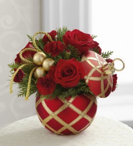 Season's Greetings Holiday Keepsake Arrangement