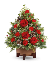Season's Greetings Tree Arrangement