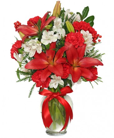 Season's Greetings Arrangement in Marietta, OK | Nita's Flowers And Gifts