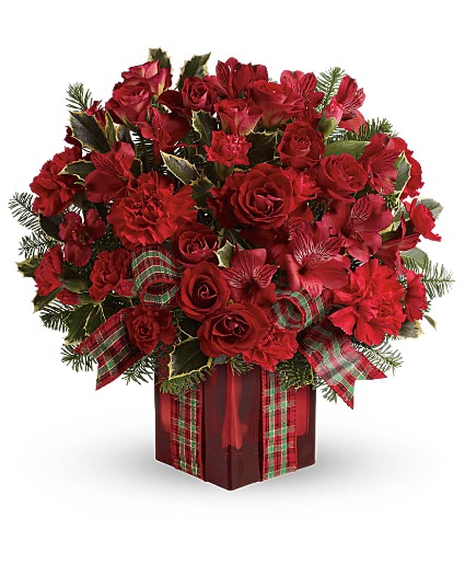 Season's Surprise Bouquet  Christmas Arrangement