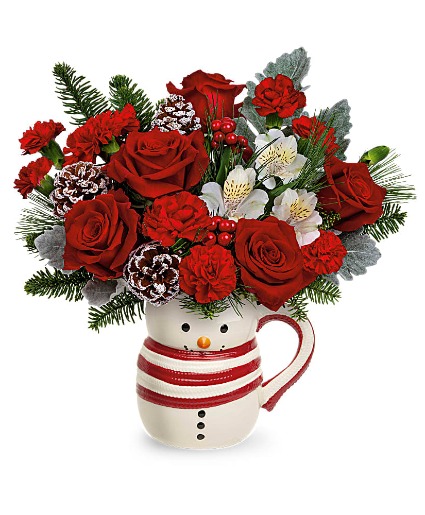 Send A Hug® Christmas Frosty Bouquet 