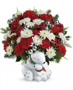 Send A Hug Cuddle Bear Arrangement