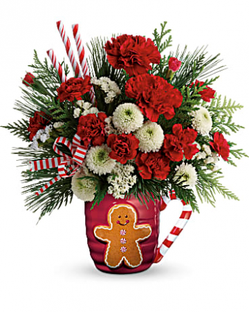 SEND A HUG GINGERBREAD MUG
